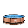 Изображение EXIT Wood pool ø300x76cm with filter pump - brown