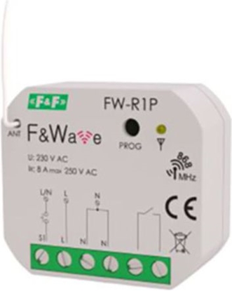 Attēls no F&F Przekaźnik bistabilny pojedynczy P /T DIN 85÷265V AC/DC (FW-R1P)