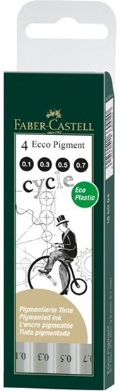 Picture of Faber-Castell CIENKOPISY ECCO PIGMENT (0,1 : 0,3 : 0,5 : 0,7MM )(166004 FC)
