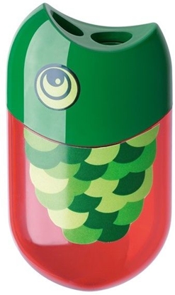 Attēls no Faber-Castell Temperówka podwójna z gumk. Rybka (183525 FC)