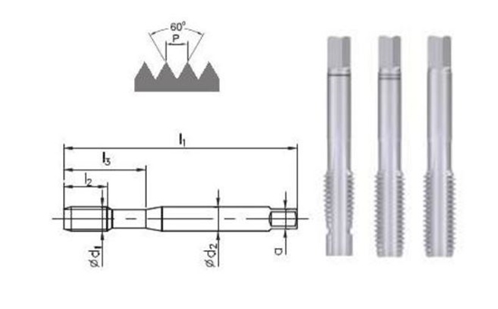 Изображение Fanar Gwintownik rczny M8 3szt. (A2-235801-0080)