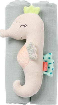 Изображение Fehn Mulinowe Pieluszki i Maskotka z Grzechotk, Konik