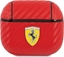 Attēls no Ferrari Ferrari FESA3CARE AirPods 3 cover czerwony/red On Track PU Carbon () - FER000515