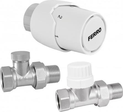 Attēls no Ferro Komplet termostatyczny prosty 1/2" (ZTM200