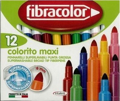 Attēls no Fibracolor Mazaki Colorito maxi 12 kol. FIBRACOLOR