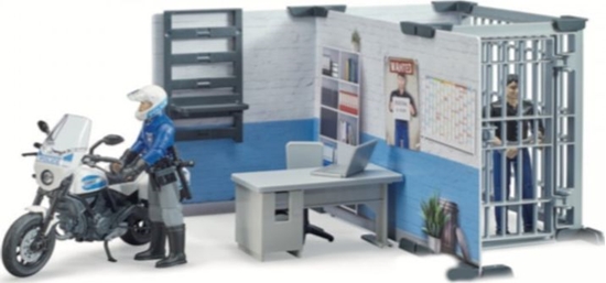 Picture of Figurka Bruder bWorld - Komenda policji z motocyklem