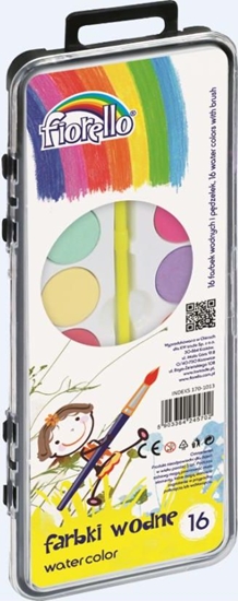 Изображение Fiorello Farby wodne 16 kolorów FIORELLO
