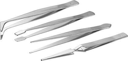 Attēls no Fixpoint Zestaw pincet 4-czciowy - wersja nierdzewna 77101