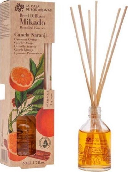 Изображение Flor De Mayo FLOR DE MAYO_Botanical Essence olejek aromatyczny z patyczkami Cynamon z Pomarańczą 50ml