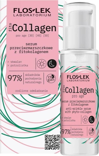 Picture of Floslek Fito Collagen Anti-Wrinkle Serum przeciwzmarszczkowe serum z fitokolagenem 30ml