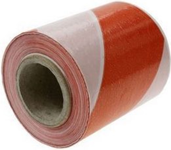 Picture of FOLIA Tama ostrzgawcza Folia 100m biao-czerwona