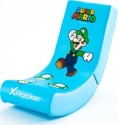 Attēls no Fotel X Rocker Nintendo Video Luigi niebieski