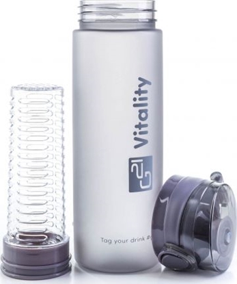 Picture of G21 Butelka z sitkiem szara 600 ml