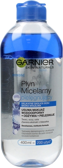 Изображение Garnier Skin Naturals Pyn micelarny pielgnujcy dwufazowy z bawatkiem 400ml