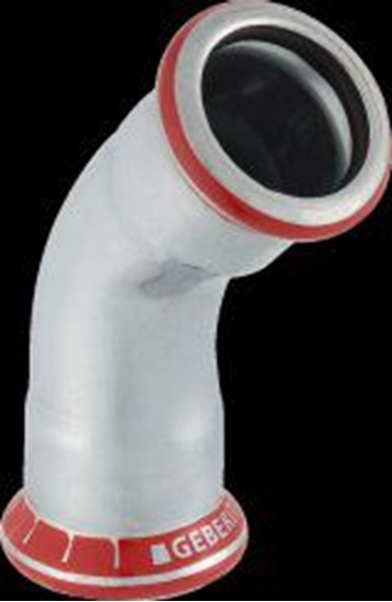 Изображение Geberit Mapress C-Stahl - kolano 45st fi 88,9 (20610)