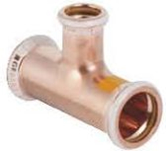 Изображение Geberit Trójnik redukcyjny Mapress Kupfer Gas 28 x 18 x 28mm (34589)