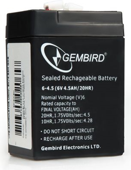 Picture of Gembird Akumulator elowy 6V/4.5Ah (BAT-6V4.5AH)