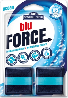 Attēls no General Fresh GENERAL FRESH FORCE Blue Morska 2x 50g - kostka do spuczki WC