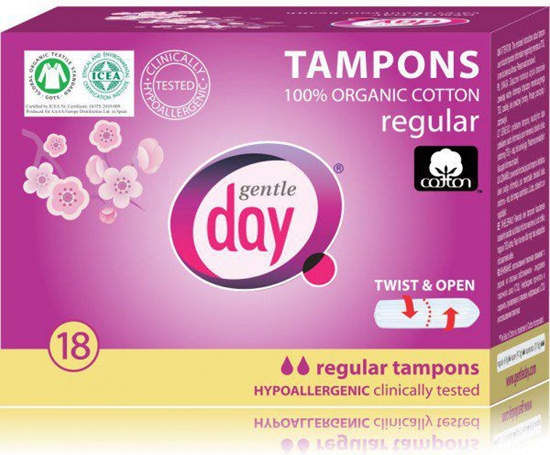 Picture of Gentle Day Tampony ze 100% baweny ekologicznej Regular 18szt