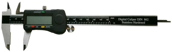 Изображение Gimex Suwmiarka 150 CYFR. 3V/DATA/SQ rolka czarna (216.086)