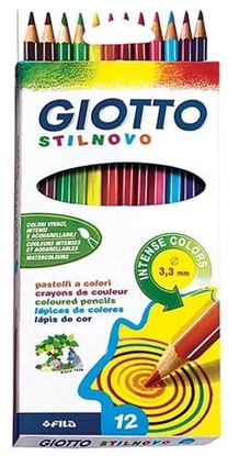 Изображение Giotto Kredki Stilnovo Intense 12 Kolorów (273987)