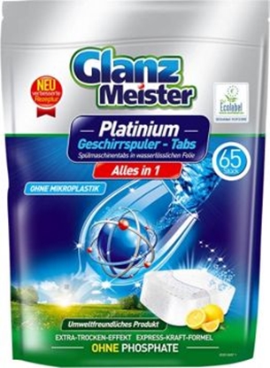 Attēls no GlanzMeister GlanzMeister Platinum Tabletki do zmywarki 65szt