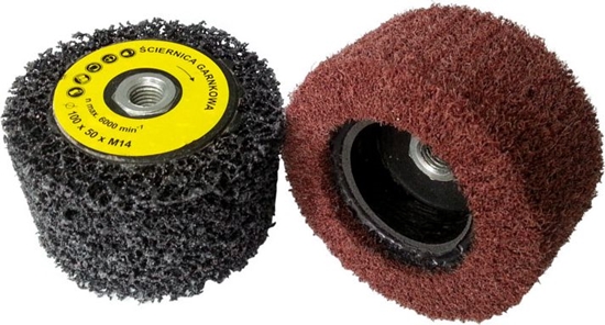 Picture of Glob ciernica garnkowa 100 x 50mm M14 wóknina COARSE (GLOB-SG-10050M14-COARSE)