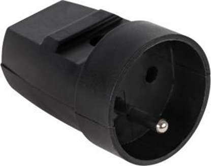 Picture of Gniazdo z uziemieniem czarne G-10-2