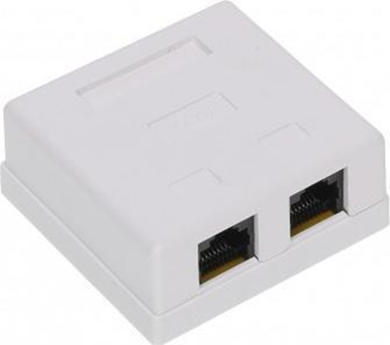 Picture of GNIAZDO ZAKOCZENIOWE RJ45-2G1/6 PODWÓJNE