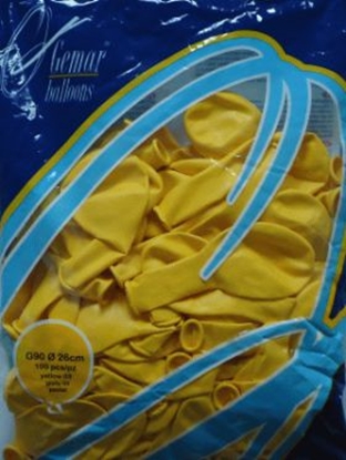 Attēls no GoDan Go-Balon G90 Pastelowy żółty ciemny 100 sztuk