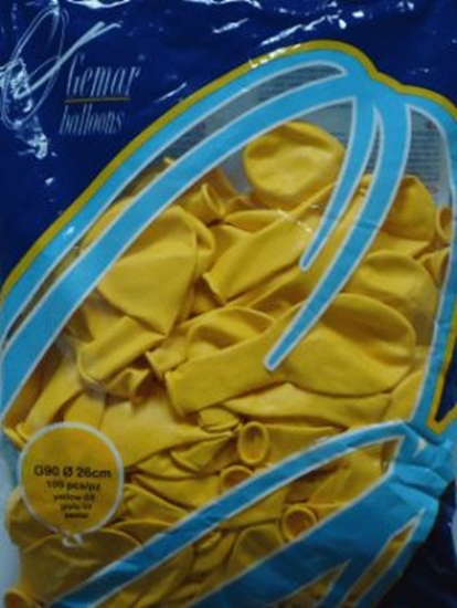 Изображение GoDan Go-Balon G90 Pastelowy żółty ciemny 100 sztuk
