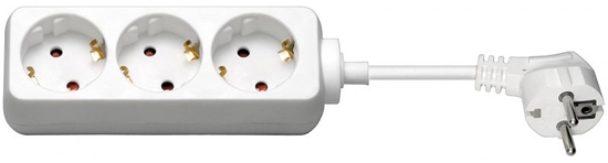 Picture of Goobay Przeduacz 3-gniazda z/u 1,5m, biay - 77650
