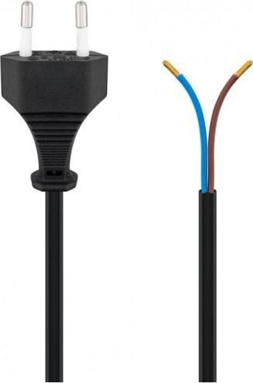 Изображение Goobay Przewód przyczeniowy EURO (C CEE 7/16) 1,5m H03VVH2-F 2x0,75 50085