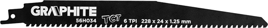 Picture of Graphite Brzeszczoty bagnetowe (Brzeszczot do piy szablastej, HM, 228 x 24 x 1.25 mm, 6TPI)