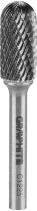 Attēls no Graphite FREZ DO METALU HM TYP C (WALCOWY ZAOKRGLONY) 12 X 25 MM TRZPIE 6 X 45 MM 55H361 GRAPHITE