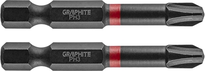 Attēls no Graphite Kocówka wkrtakowa (Bity udarowe PH3 x 50 mm, 2 szt.)
