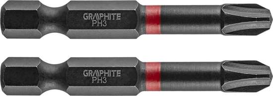 Picture of Graphite Kocówka wkrtakowa (Bity udarowe PH3 x 50 mm, 2 szt.)