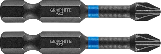 Picture of Graphite Kocówka wkrtakowa (Bity udarowe PZ2 x 50 mm, 2 szt.)