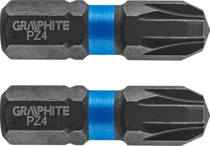 Attēls no Graphite Kocówka wkrtakowa (Bity udarowe PZ4 x 25 mm, 2 szt.)