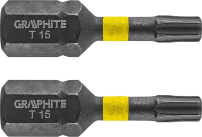 Attēls no Graphite Kocówka wkrtakowa (Bity udarowe TX15 x 25 mm, 2 szt.)
