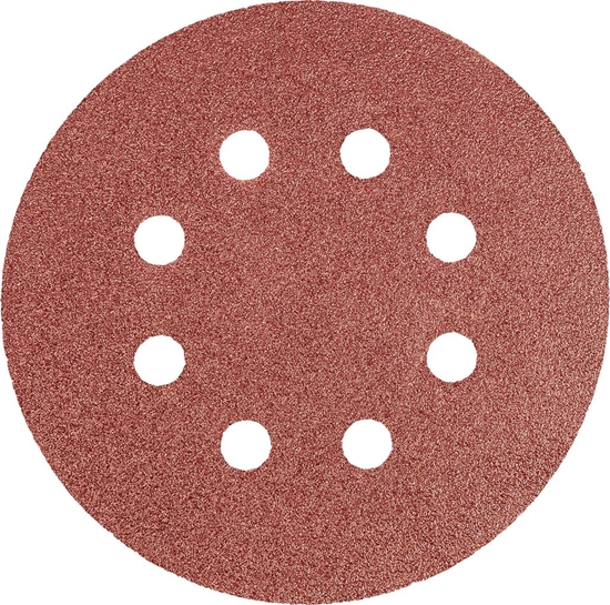 Picture of Graphite Krki cierne (Krki cierne 125 mm, K80, 5 szt., z 8 otworami)