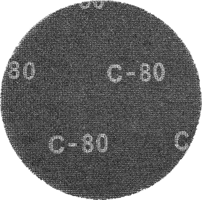 Attēls no Graphite Siatki cierne (Siatka cierna na rzep, 225 mm, K80, do szlifierki 59G260,10 szt.)