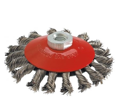 Attēls no Graphite Szczotka druciana tarczowa odgita 115 mm M14 INOX - 57H591