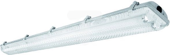 Picture of GTV Oprawa hermetyczna HELIOS-LED 258 BIS 2x58W T8 G13 AC 220-240V 50/60Hz IP65 ABS/PS zasilanie jednost. szara (LD-HEL258B-30)