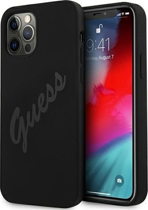 Attēls no Guess Etui Guess GUHCP12LLSVSBK Apple iPhone 12 Pro Max czarny/black hardcase Script Vintage