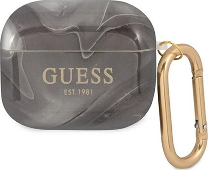 Picture of Guess Etui ochronne GUA3UNMK Marble Collection do AirPods 3 szare