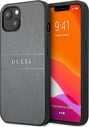 Attēls no Guess Guess GUHCP13SPSASBGR iPhone 13 mini 5,4" szary/grey Saffiano Strap