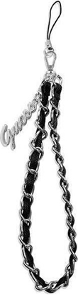 Изображение GUESS Guess zawieszka GUSTSASSK Phone Strap czarny/black Chain Metal Logo Charm