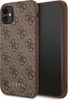 Picture of Guess Guess GUHCN61G4GFBR iPhone 11 6,1" brzowy/brown hard case 4G Metal Gold Logo