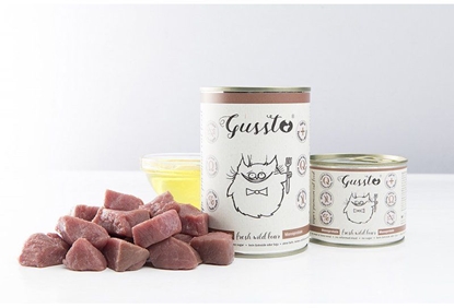 Picture of GUSSTO Karma w puszcze dla kota z dziczyzn Fresh Wild Boar 400g